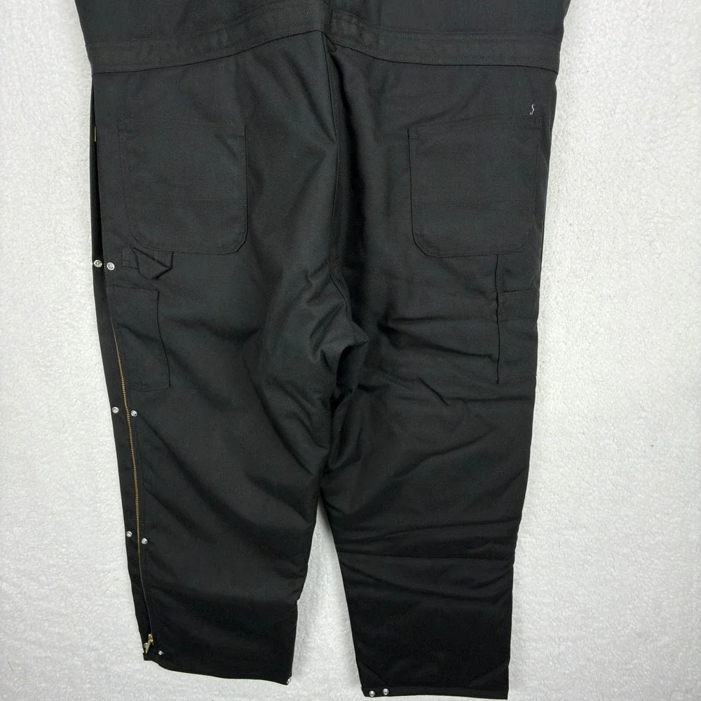 Carhartt Yukon Zip-To-Waist Biberalls Mens 44x30 R33 BLK Black NWT Bibs Overalls